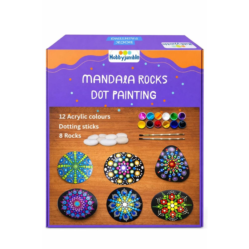 Mandala Rocks Dot Painting Kit