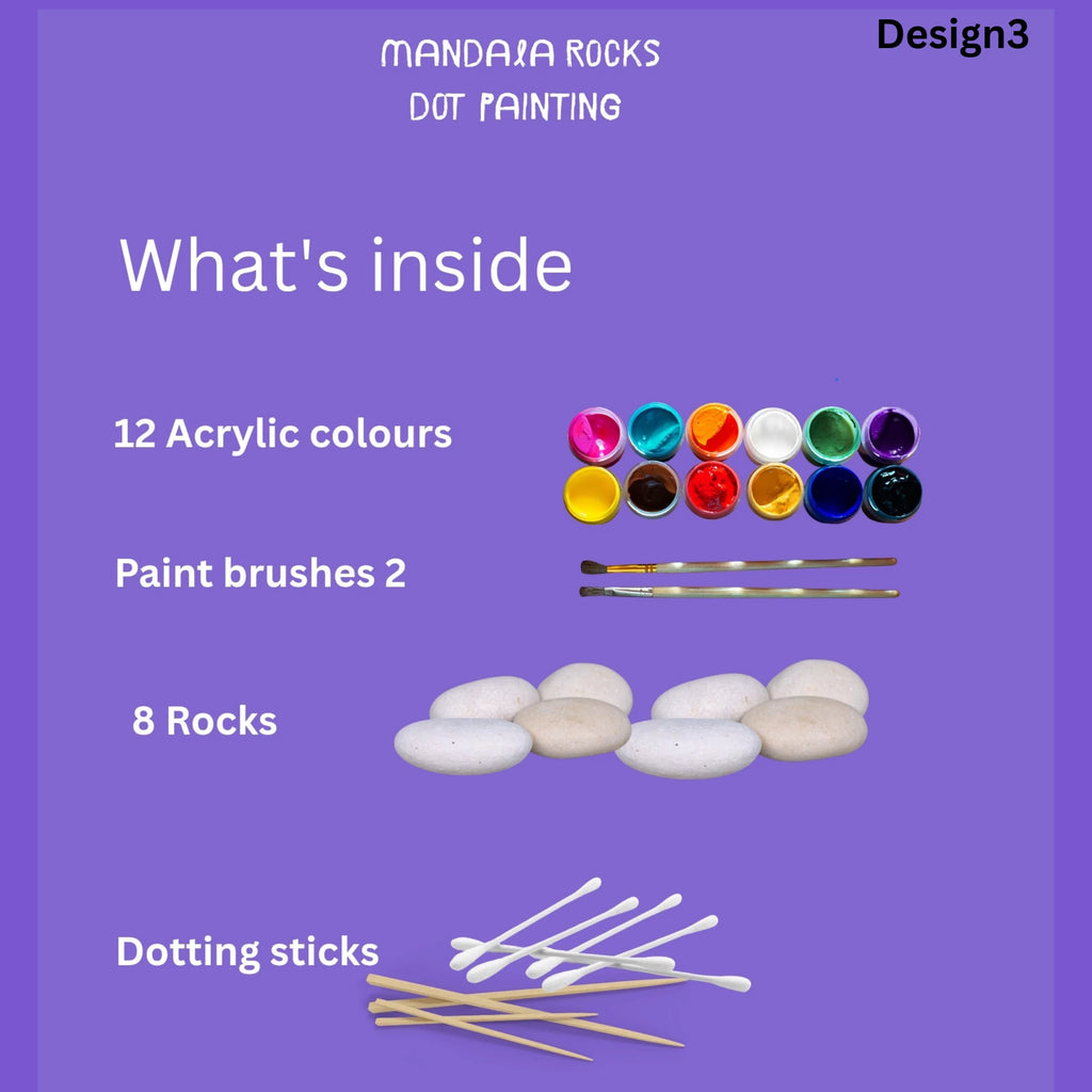 Mandala Rocks Dot Painting Kit