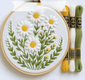 DIY Embroidery Kit - White flowers