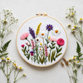 Flower garden Embroidery kit level 2