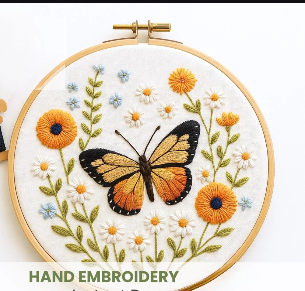 Embroidery kit butterfly