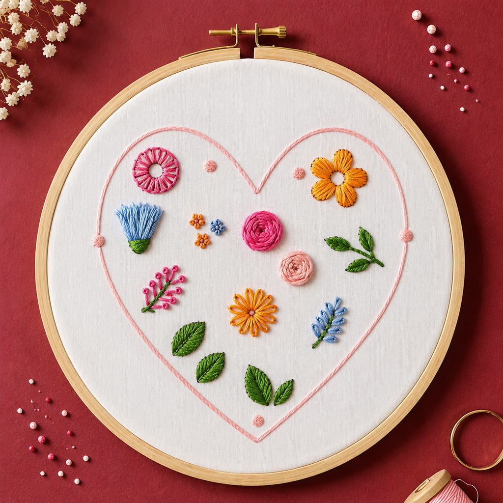 DIY  Beginners Embroidery Kit