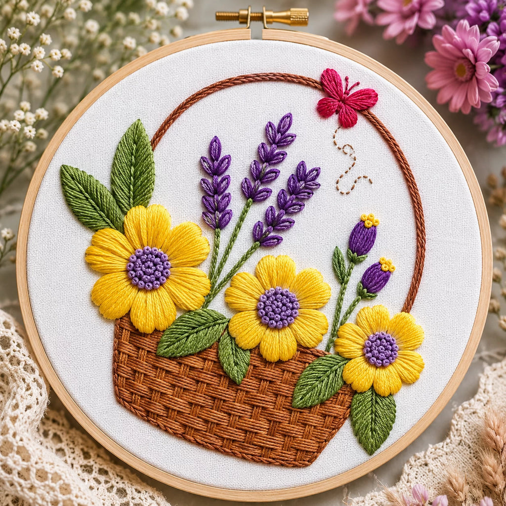 Flower DIY Embroidery Kit