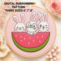 Bunny embroidery pattern