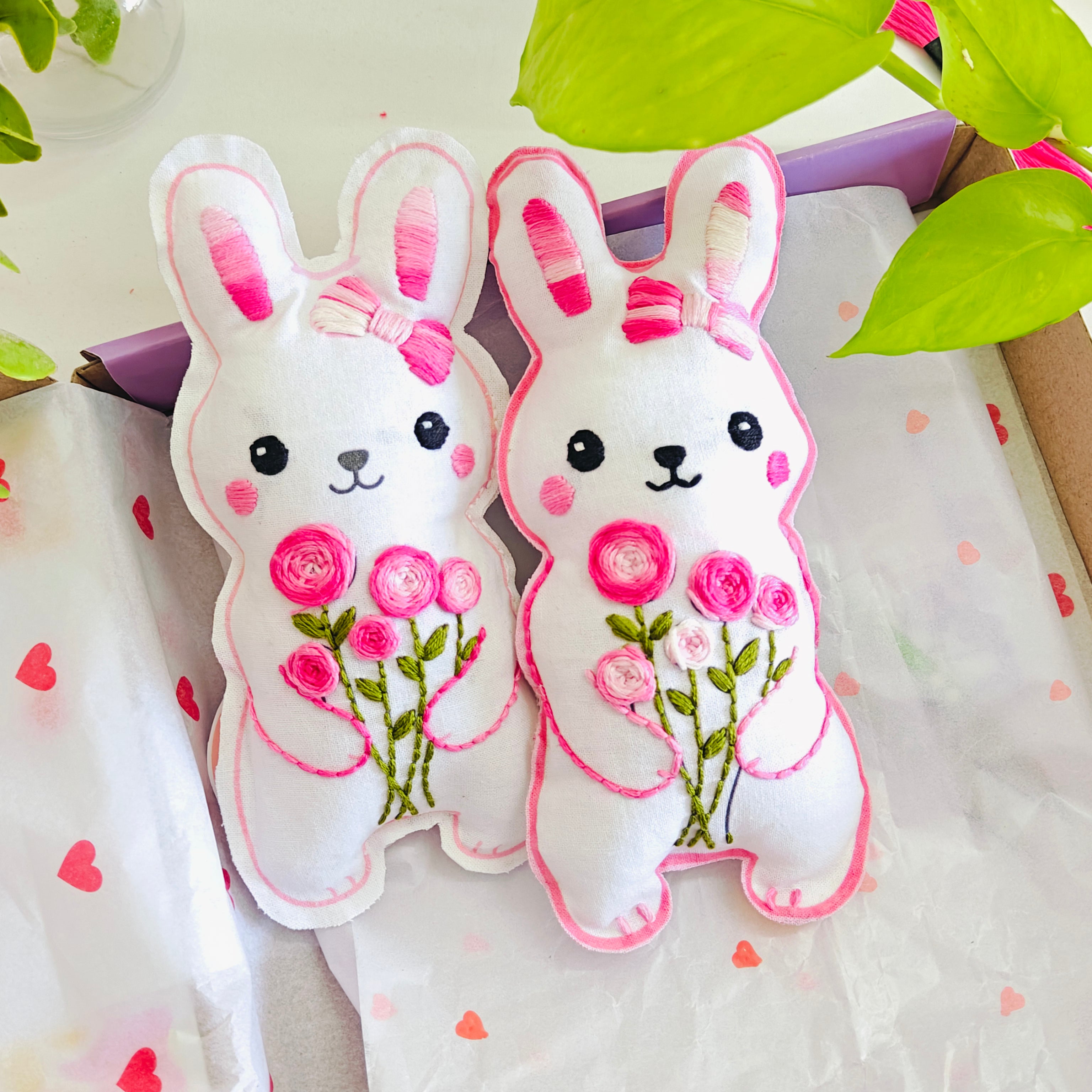 Pinky The Bunny DIY EMBROIDERY Kit